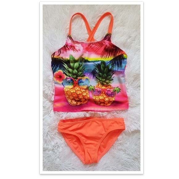 pineapple print bathing suit